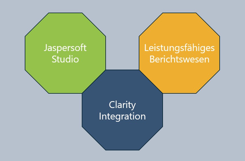 Ein komplettes Paket für Jaspersoft-Berichte in Clarity PPM